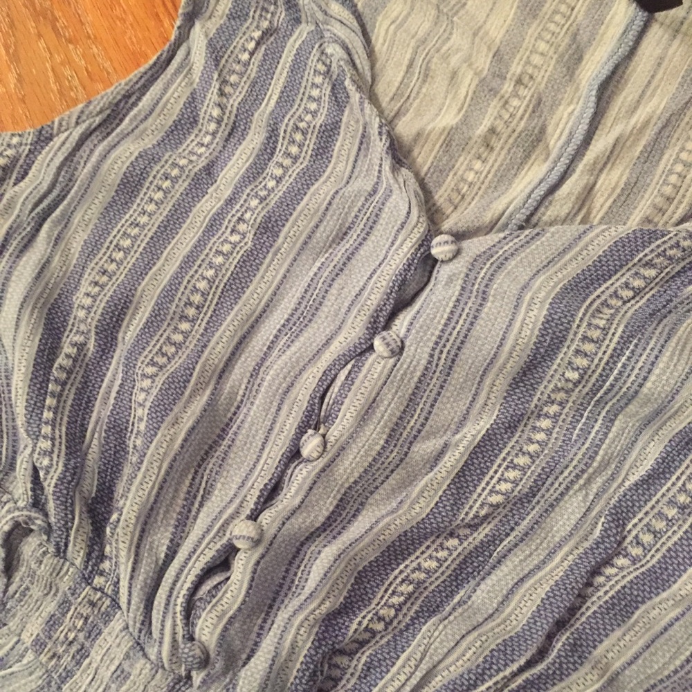 Wide Leg Button Down Flutter Sleeve Jumpsuit - image 5